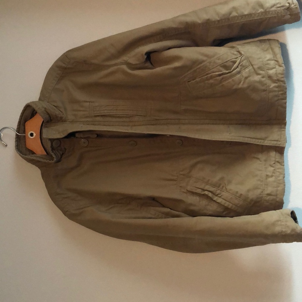 Men’s shirpa lined khaki jacket